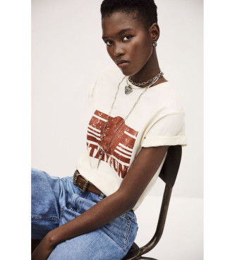 BA&SH T-shirt beige Reese