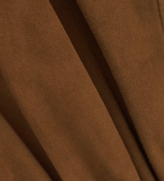 BA&SH veste en daim Manon marron