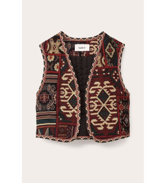 BA&SH Gilet Elton marron