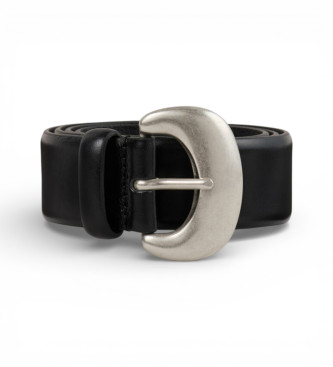 BA&SH Cintur�n Brad de piel negro