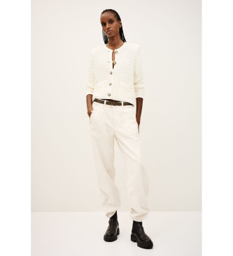 BA&SH Beżowy kardigan Gaspard