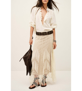 BA&SH Ulysse beige nederdel