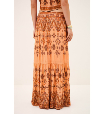 BA&SH Jupe Zaya orange
