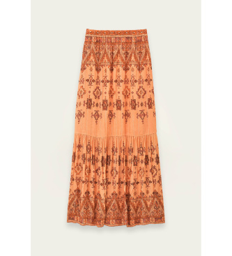 BA&SH Jupe Zaya orange