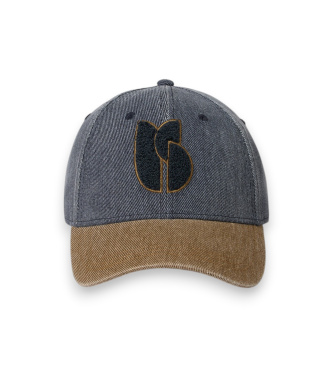 BA&SH Czapka Henri szara, brązowa