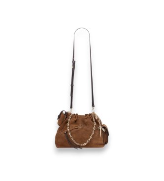 BA&SH Minibolsa de camurça June marrom