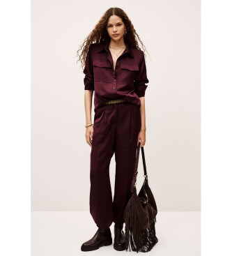 BA&SH Pantalon Charly marron
