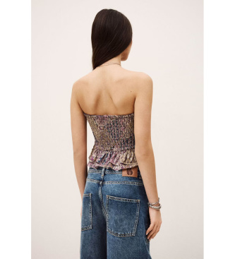 BA&SH Ładny wielokolorowy top