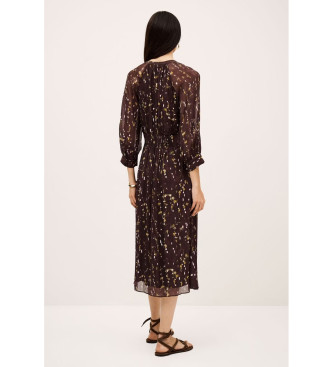 BA&SH Robe brune Karla
