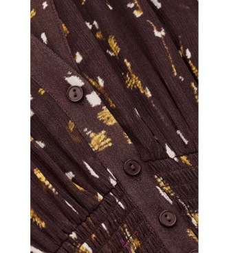 BA&SH Robe brune Karla