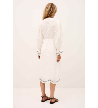 BA&SH Vestido bege Prisco