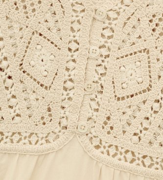 BA&SH Sandy beige klänning