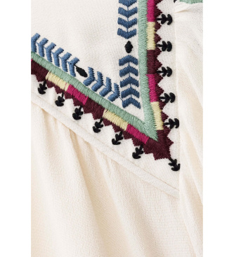 BA&SH Abito Tina, bianco sporco