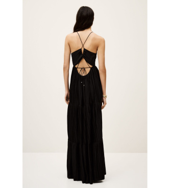 BA&SH Obleka Wasta črna