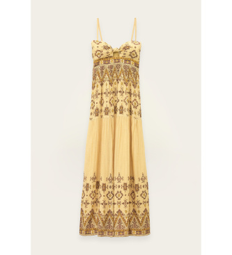 BA&SH Vestido Zema amarillo