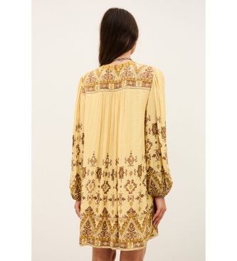 BA&SH Vestido Zola amarillo