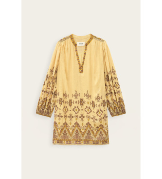 BA&SH Vestido Zola amarillo