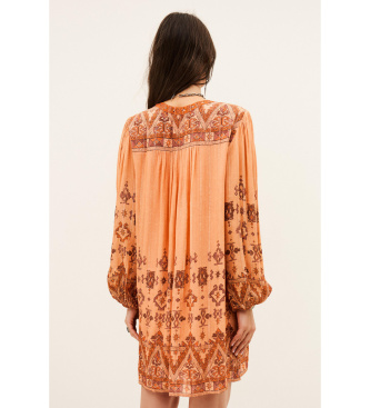 BA&SH Vestido Zola naranja