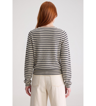 Bellerose Gerhi T-shirt  striber hvid, sort
