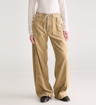 Bellerose Calça Pearcy62 veludo cotelê bege