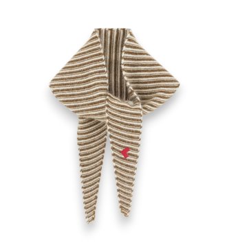 Bellerose Fular Dusol a rayas beige