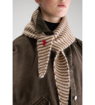 Bellerose Fular Dusol a rayas beige