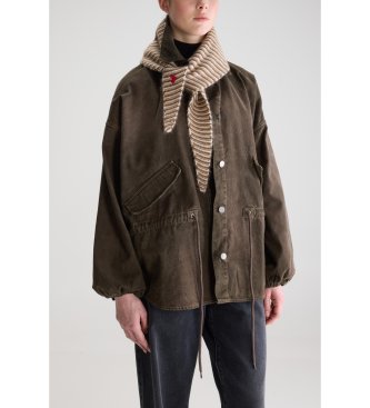 Bellerose Fular Dusol a rayas beige