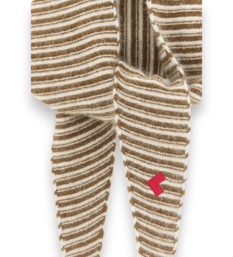 Bellerose Fular Dusol a rayas beige