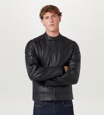 Belstaff Veste en cuir V Racer noir