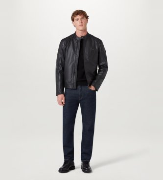Belstaff Veste en cuir V Racer noir