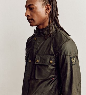 Belstaff Fieldmaster-Jacke in verwaschenem Olivgrün