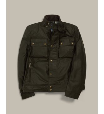 Belstaff Jaqueta Racemaster verde oliva desgastado