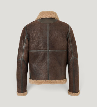 Belstaff Veste en cuir Winterbrook marron