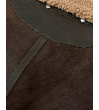 Belstaff Veste en cuir Winterbrook marron