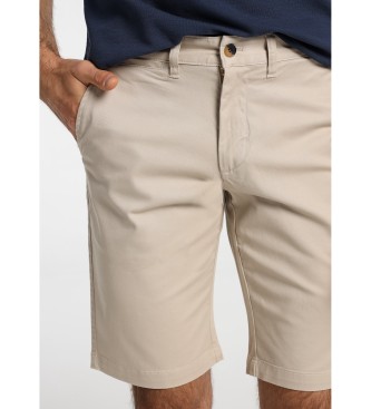 Bendorff Twill beige Bermuda shorts