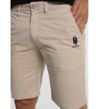 Bendorff Basic Chino Bermuda Shorts + Logo | Regular Fit - Medium Brown
