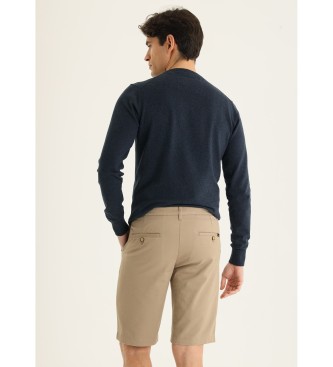 Bendorff Kratke hlače Chino Slim Bermuda - Srednji pas, priložnostni slog, bežna barva