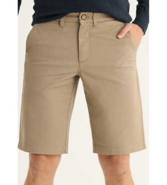 Bendorff Chino Slim Bermuda Shorts - Mittlere Taille lssiger Stil beige