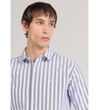 Bendorff Camisa de manga larga oxford azul