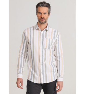 Bendorff Langrmet oxfordskjorte med flerfarvede striber