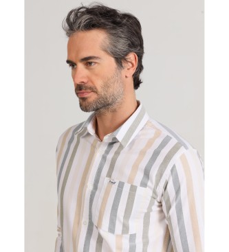 Bendorff Camisa de manga larga oxford a rayas multicolor