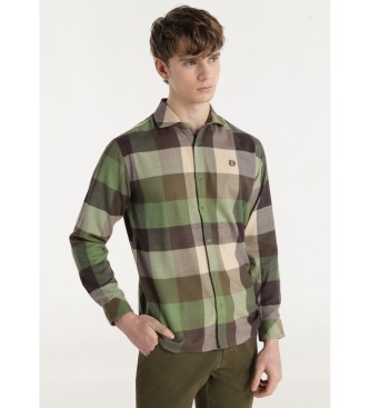 Bendorff Camicia di flanella a quadri verdi