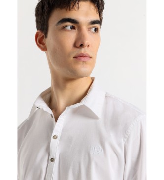 Bendorff BENDORFF - Basic long sleeve elastic polo shirt white