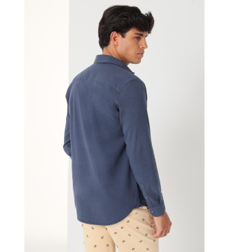 Bendorff BENDORFF - Basic langrmet skjorte med elastik i navy bl