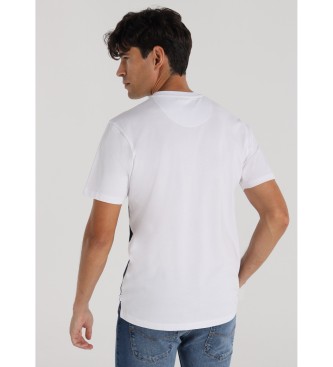 Bendorff T-shirt korte mouw wit blokpatroon