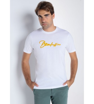 Bendorff Basic Kurzarm-T-Shirt aus Chenille wei