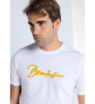 Bendorff Basic Kurzarm-T-Shirt aus Chenille wei