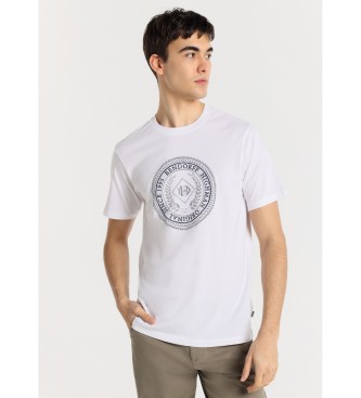 Bendorff T-shirt bsica com logtipo bordado a branco