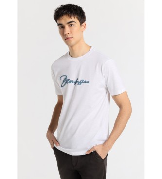 Bendorff T-shirt  manches courtes avec logo en chenille blanc