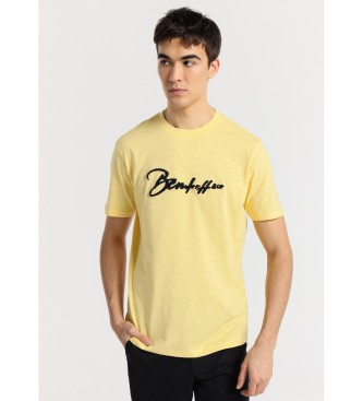 Bendorff Kortrmet T-shirt med gult chenillelogo